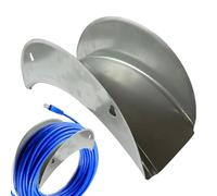 Garden Hose Reel - Wall Mounted Hose Reel With Anti-Corrosive Bracket | Space-Saving Water Hoses Storage Rack, Sturdy Wall Hanger And Organizer For Expandable Hoses, Garden And Backyard Use