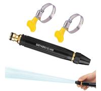 Garden Hose Spray Nozzle, High Pressure Washer Sprayer, Handheld Cleaning Attachment, 3 Spray Patterns, Durable Replacement Part for Lawn Care, Patio, Floor Washing, Pet Bathing