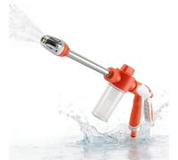Garden Hose Sprayer - 38.5x15x4.5cm High Pressure 7 Function Ergonomic Car Washing Nozzle, Power Cleaner, Universal Hose Compatible Dirt Removal Garden Tool For Watering