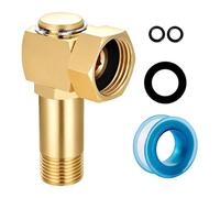 Garden Hose Swivel Adapter | Rotating Pipe Fitting Elbow Connector | Leak Resistant Rotatable Hose Joint | Durable Brass Irrigation Connector for Garden Lawn Patio Backyard Outdoor Watering System Use