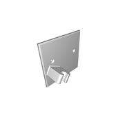 Garden Hose Wall Mount Bracket for 15mm Pipe - 5.5mm Screw Holes