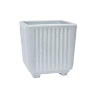 Garden Italia Vasi da giardino Quadro centorighe GQC Lato 50 cm alt.45 cm Made in Italy 100% riciclabile - Vaso in polietilene color Pietra