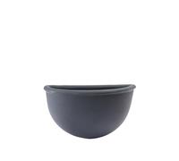 Garden Italia Vasi - GERLA Vaso a Parete/Basket Liscio Lato 32X16 cm Alt.20 cm Made in Italy 100% riciclabile - Vaso in Resina Color Antracite- Leggero - Antiurto