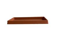 Garden Italia Vasi Sottovaso Rettangolare in Resina LRT 7543 cm. Interno 75 x 43 in Resina Colore Terracotta Made in Italy per Esterni - infrangibile - Resistente al Gelo - Robusto