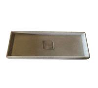 Garden Italia Vasi Sottovaso Rettangolare in Resina LRT66 cm. Interno 67 x 29 in Resina Colore Simil Pietra Made in Italy per Esterni - infrangibile - Resistente al Gelo