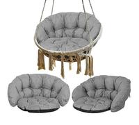 GARDEN KING ROYAL REST Cuscino per sedia a dondolo, cuscino imbottito per cestino sospeso, 122 x 40 cm, trapuntato