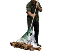 Garden Leaf Rake | Wide Long Handle Ergonomic Grabber | Garden Rake for Lawns & Tight Spaces | for Yard Grass Gardening Shrub Debris Pine Needle Landscape Outdoor Camping Chamomile