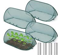 Garden Mesh Plant Guard Set - Protective Growing Covers, Foldable Plant Safety Netting, Reusable Vegetable Defender Cage, Ventilated Crop Protection Solution | Patio Gardening, Greenhouse Growt