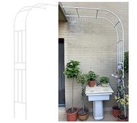 Garden Metal Rose Arch for Climbing Plants, Wall Mounted Half Arch Trellis, Rustproof Heavy Duty Frame, Various Widths Available