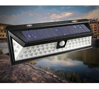 Garden Mile® 8 luci a LED a energia solare con sensore luce di sicurezza, 3-in-1 wireless impermeabile di sicurezza luce solare lampada sensore di movimento (3 modalità Intelligent, nero)