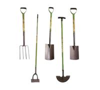 Garden Mile Attrezzi da giardino per giardinaggio manico lungo include bordo bordo vanga in acciaio al carbonio pala resistente zappa olandese strumento di scavo strumenti da giardinaggio set
