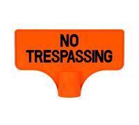 Garden No Trespassing Sign - Orange 3D Printed Warning, Weatherproof Outdoor Notice Board, Heavy-Duty T-Post Security Sign for Driveway, Porch, Apartment, Garden, Construction