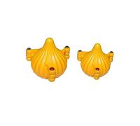 Garden Of Arts 2 stampi in plastica piccoli e medi 3 pieghe Modak Maker per Ganpati, Diwali, Dussehra e altri festival, arancione