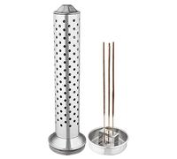 Garden Of Arts Elegante supporto di sicurezza in acciaio inox Agarbatti con supporto Dhoop sulla parte superiore