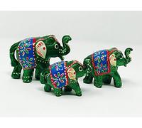 Garden Of Arts - Statuetta decorativa in ferro battuto, motivo: elefante indiano