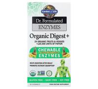 Garden of Life Enzymes Organic Digest+ Gummies, supporto digestivo, 90 compresse masticabili