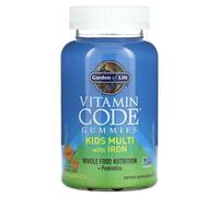 Garden of Life, Vitamin Code Rubberes, Kids Multi con Ferro da Stiro, Arancio...
