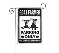 Garden of the Flag Goat Farmer Parking Only Garden Flag Funny Flags Welcome Garden Flags