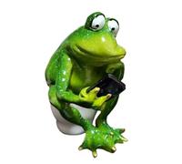 Garden Ornament Frog - Figura di Rana in Resina Divertente, Statua Decorativa di Animali | Decorazione del giardino per la Scultura del Patio Interno ed Esterno della creazione