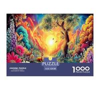 Garden Paradise Educational Game Challenge Puzzle da 1000 pezzi per adulti - Albero colorato (ruscello) Divertente regalo di decompressione per la casa 52x38 cm/1000 pezzi