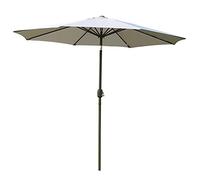 Garden Parasol,Foldable Umbrella 2.4m/7.9ft,for Terrace Beach Pool Market,UV Protection,Large Round Outdoor with Push Button Tilt And Crank Handle