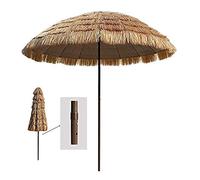 Garden Parasol Household Garden Parasol, Portable Beach Straw Skirt Umbrella, Used in The Market, Dining Table, Terrace, Cafe, To Block The Sun, Summer Gift for Family