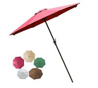 Garden Parasol,Outdoor Umbrella Replacement Parasol, Outdoor Shade, Ventilation, Easy to Assemble, Showerproof, Sun Protection Windproof, for Beach/Pool/Patio, BEA