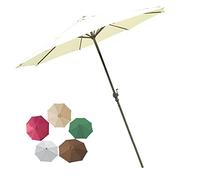 Garden Parasol,Outdoor Umbrella Replacement Parasol, Outdoor Sun Shade, Ventilation, Easy to Assemble, Showerproof, Sun Protection, Protection Windproof, for Beach/Pool/Patio