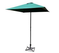 Garden Parasol Small Outdoor Parasol Umbrella, Square Height Adjustment Market Table Umbrella for Gardens Balcony Patio, Base Not Included-Green-1.5m×1.5m