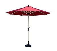 Garden Parasol Umbrella for Outdoor Patio 2.7m/9ft Canopy Patio Umbrella for Chair Red Round Without Base