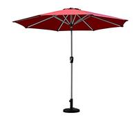Garden Patio Umbrella with Push Button Tilt And Crank 8 Ribs with baseSun Shade Umbrella for Lawn Garden Deck Backyard P