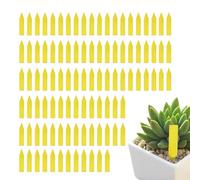Garden Plant Labels - White Waterproof Plant Tags 100pcs Pot Marker Stakes, Durable Nursery Markers | Seedling Flower Vegetable Labeling Tool for Home Garden Organization Plants Care