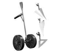 Garden Plow Hoe | Multi Function Cultivator Plow With Double Wheels | Manual Grass Hoe | For Men Husband Father Gardener Farmer