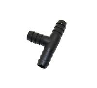 Garden Plumbing 200pcs T-Joint Black Irrigation Pipe Tee Barbed Hose Connection Greenhouse Watering The Garden Irrigation System Connector (Diameter : 10mm)