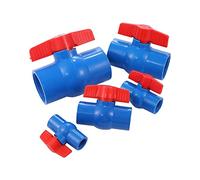 Garden Plumbing Blue Female Threaded PVC Ball Valve 1/2"~2" Threaded Garden Irrigation Hose Connection Water Hose Connector Aquarium (Color : 1.5 inch) Plumbing Fittings