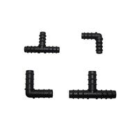 Garden Plumbing DN16 DN20 Barbed Joint PE Pipe Connector Garden Irrigation Hose Connector 10 Pieces of Agricultural and Agricultural Water Pipe Fittings (Color : Grey)