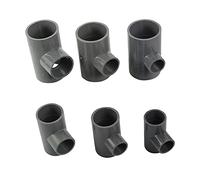 Garden Plumbing Water Supply System PVC Connector 25-20/32-20/32-25/40-20/40-25/40-32mm Reducing Tee Joint Irrigation Water Tank Pipe Fittings (Color : Grey)