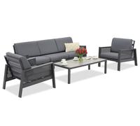 Garden Point antracite Almeria mobili da giardino per 5 persone
