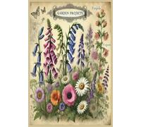 Garden projects: Designed with a soft, feminine touch, this notebook blends beauty and practicality, Perfect gift for friends, family or co-workers.