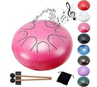 Garden Rain Drum 15,2 cm, 8 note di pura beatitudine, goditi esteticamente le melodie ritmiche della natura. (rosa)