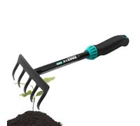 Garden Rake - Rake di diserbo sostenibile | RIKE DELLA DEI DEGLI ROBUTO | Strumenti di giardinaggio essenziali per il blocco efficace, il diserbo e il lavoro a terra nei giardini,