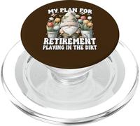 Garden Retirement Gnome For Retired Dad Playing In The Dirt PopSockets PopGrip per MagSafe