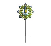 Garden Rotating Windmill - 93 cm Eye-Catching Metal Bird Shape Decoration, Dynamic Decorative Garden Stakes - For Flower Bed Fence Line Walkway Cemetery Lawn Poolside Patio Backyard Urban