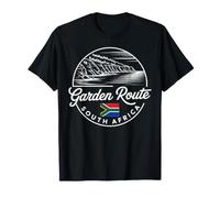 Garden Route Sud Africa Retro Script Viaggio Souvenir Maglietta