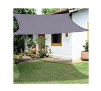 Garden Sail Sun Shade Sail Berpople Rettangolo 2x3m 3x5m 4x6m Sun Shade Vele 95% UV Blocco Impermeabile Giardino da Giardino Esterno da Giardino Sun dalla Crema Solare, con Corda Gratuita - Grigio