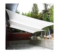 Garden Sail Sun Shade Sail Sail White Rectangle Berbate Sun Shade Net Auroproof UV Block Tunnello per Giardino da Giardino da Giardino per Auto Coperto per la Piscina pergola 2x5m 3x6m 4x8m