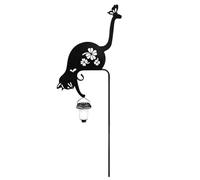 Garden Solar Lights - 115cm Iron, Cat Statue Solar Pathway Liights, Waterproof Outdoor Decor | Solarr Lantern Yard Decor Lamp, Garden Stake Liights, Ambient Lighting, Ornamental Solarr Lights