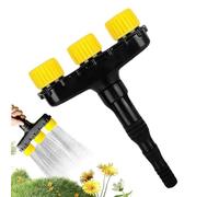 Garden Spray Head - Perforated Adjustable Slip Resistant Heavy Duty Sprayer, Multi-Pattern Water Flow Nozzle with Grip Design, High Pressure Garden Hose Spray Attachment, Outdoor Irrigation Tool