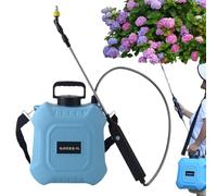 Garden Sprayer - Battery Powered Sprayer | Retractable Wand and Adjustable Shoulder Strap Electric Weed Sprayers Car Wash Watering Cleaning Supplies Water Pump Yard Tools