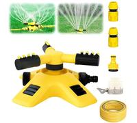 Garden Sprinkler, 360° Rotating Lawn Sprinkler with Adjustable Arms, Automatic Water Spray, Multipurpose Yard Sprinklers for Efficient Irrigation & Water Saving, for Garden Lawn (5 m)